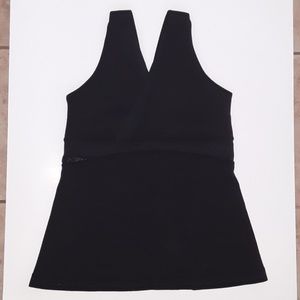 Lululemon black mesh workout top